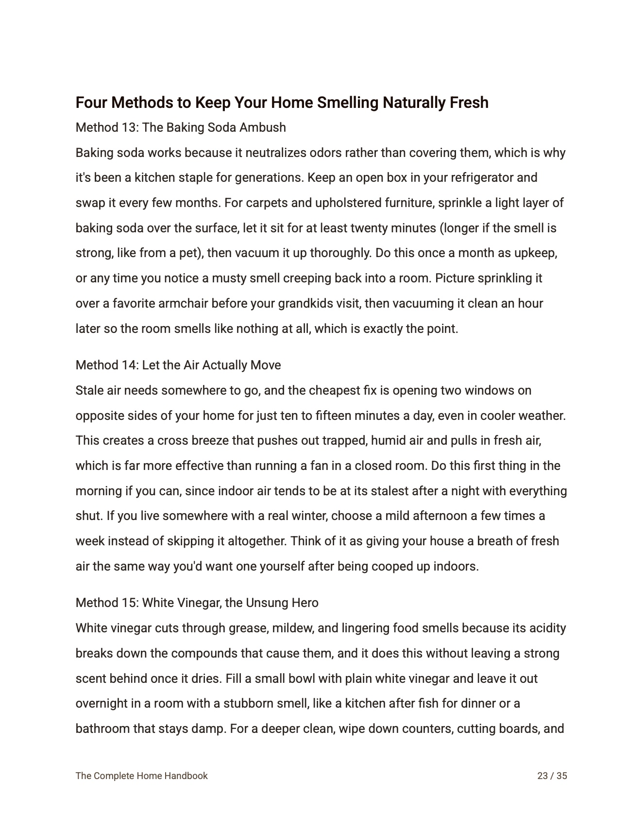 Page 23 of The Complete Home Handbook